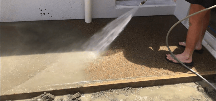 Exposed Concrete Patio