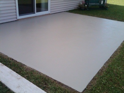 Smooth concrete patio ideas