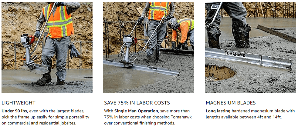 Why use a Tomahawk Concrete screed