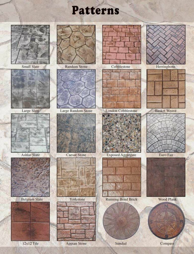 Stamps For Concrete Patterns