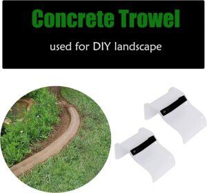 concrete curbing hand tool for garden edging