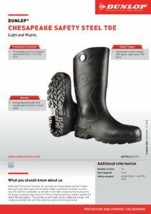 DUNLOP PROTECTIVE FOOTWEAR concrete work boots for working in concrete
