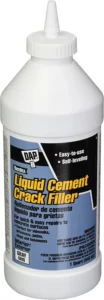 Dap concrete crack filler to fill in cracked concrete