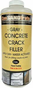 Grey concrete crack filler. The Best Concrete Crack Filler