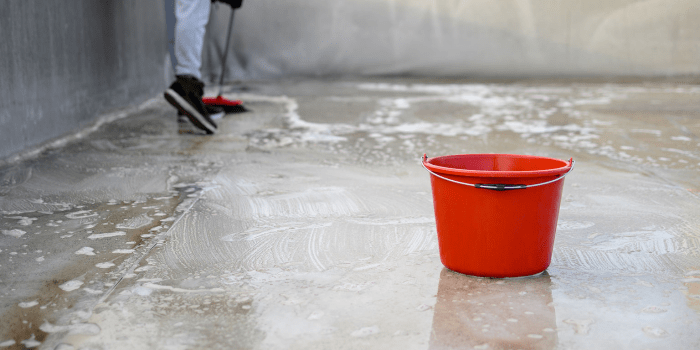 how to clean a concrete driveway