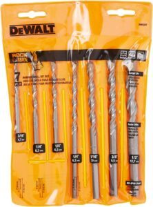 Dewalt concrete drill bit in pack