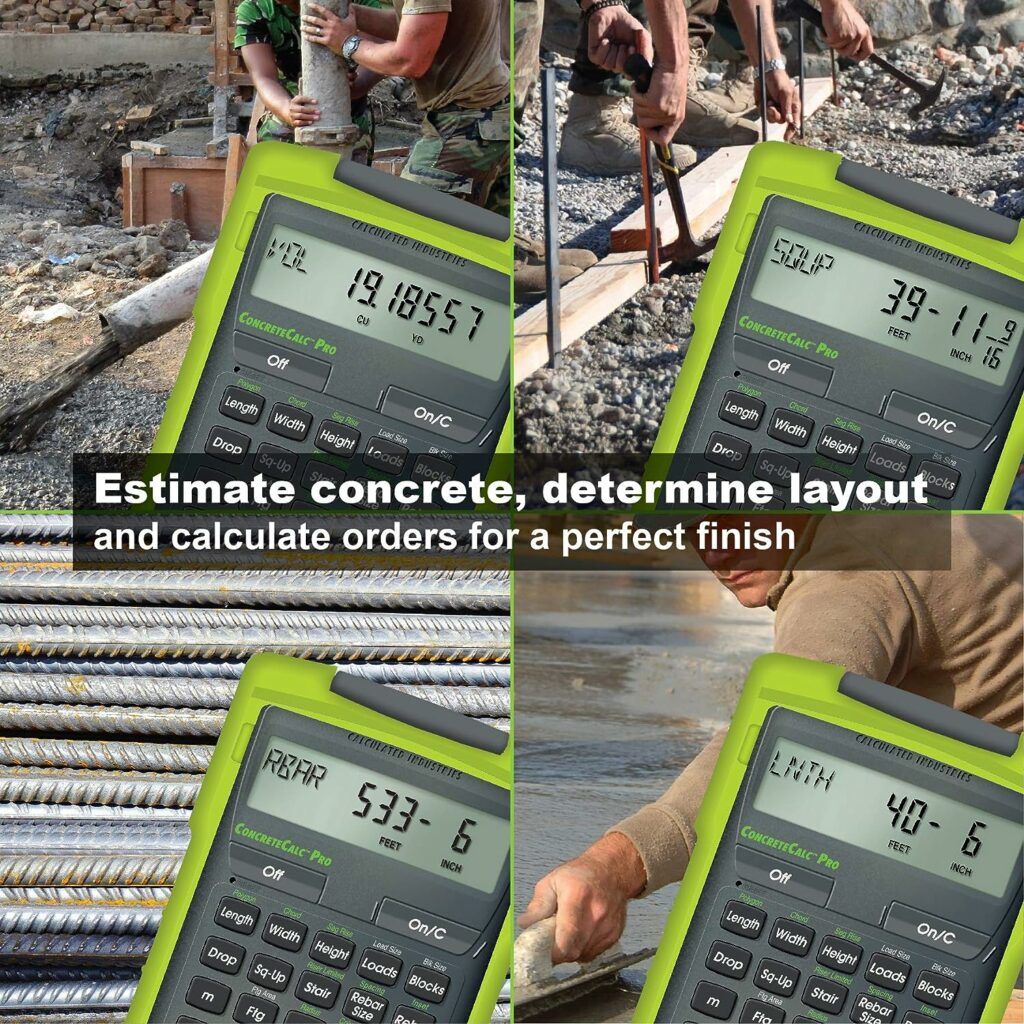 Calculated industries 4225concrete constructions estimator calculator